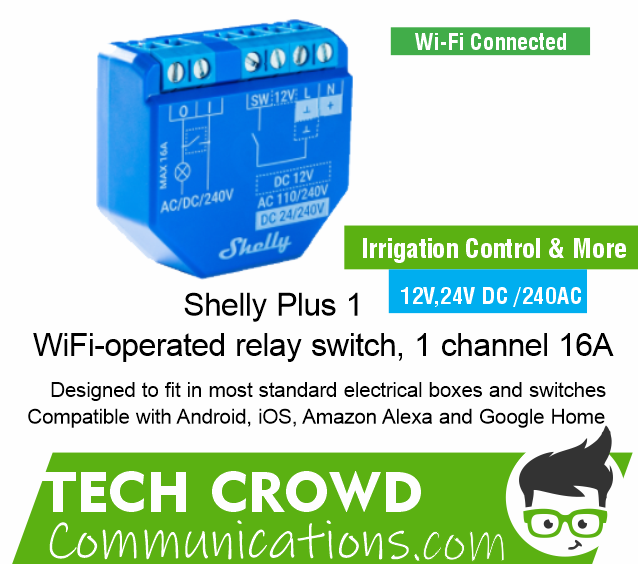 Shelly Plus 1 Relé WiFi